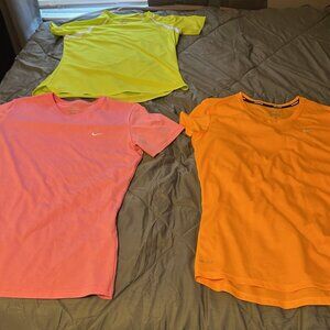 Lot of Three Large Nike Dri Fit Tops